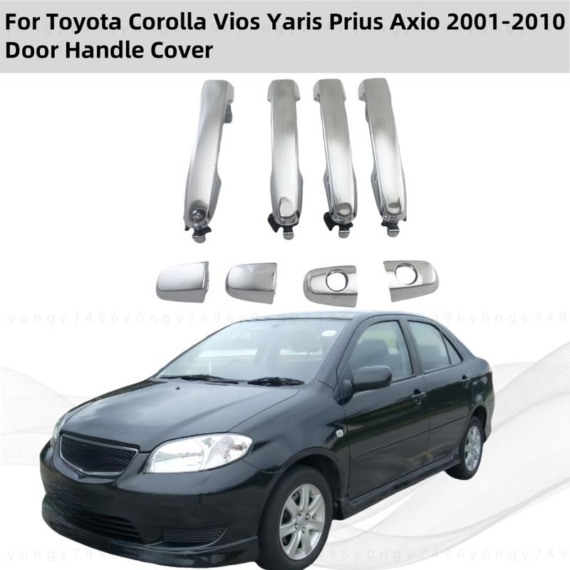 Door Handle Cover Replacement of Parts 2001 2010 For Toyota Corolla Vios Yaris Prius Axio Car ABS Chrome Accessories Plated
