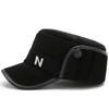 Autumn Winter Military Caps Middle-Aged and Elderly Father Thick Cap Old Man Ear Protection Warm Cap Flat Top Cap
