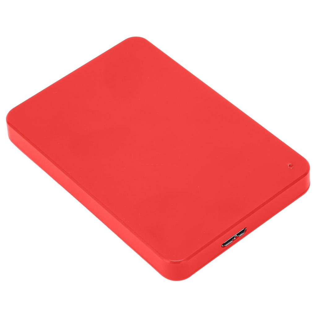 Externí pevný disk HDD USB 3.0 Plug and Play Mobilní pevný disk pro mnoho zařízení Červený 1TB
