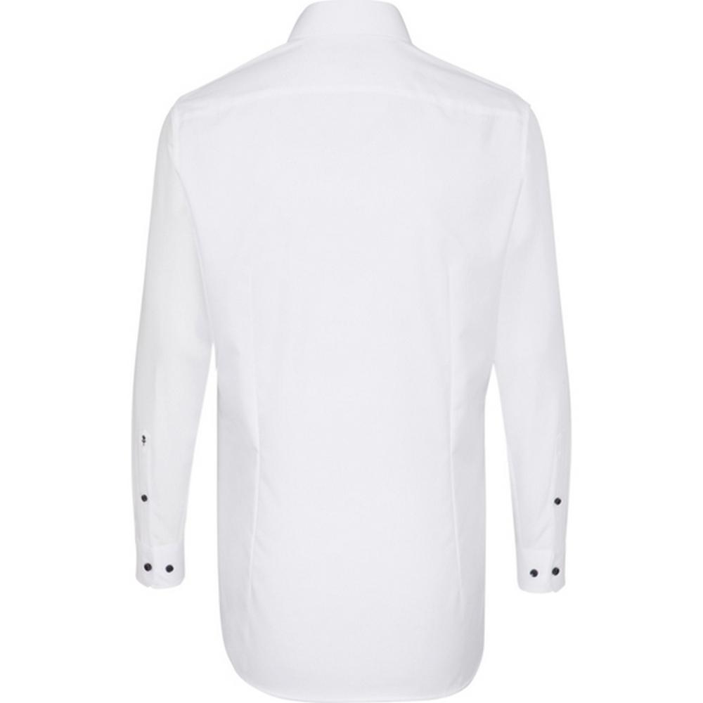 Seidensticker Mens Poplin Shaped Long-Sleeved Shirt