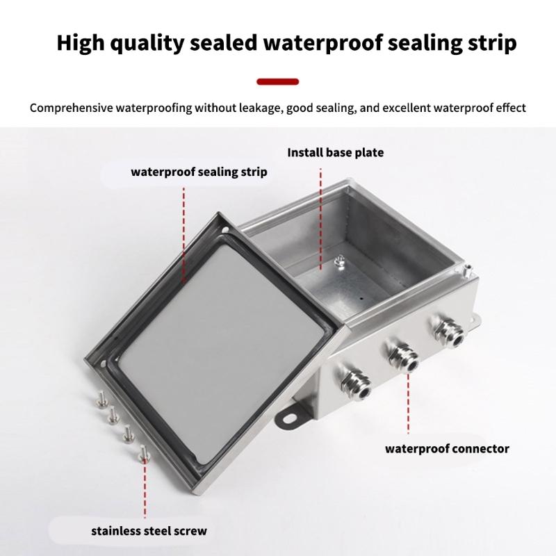 Stainless steels Outdoor Waterproof Cable Split Junction Box Electrical Junction Box Cable Connector Easy to Install