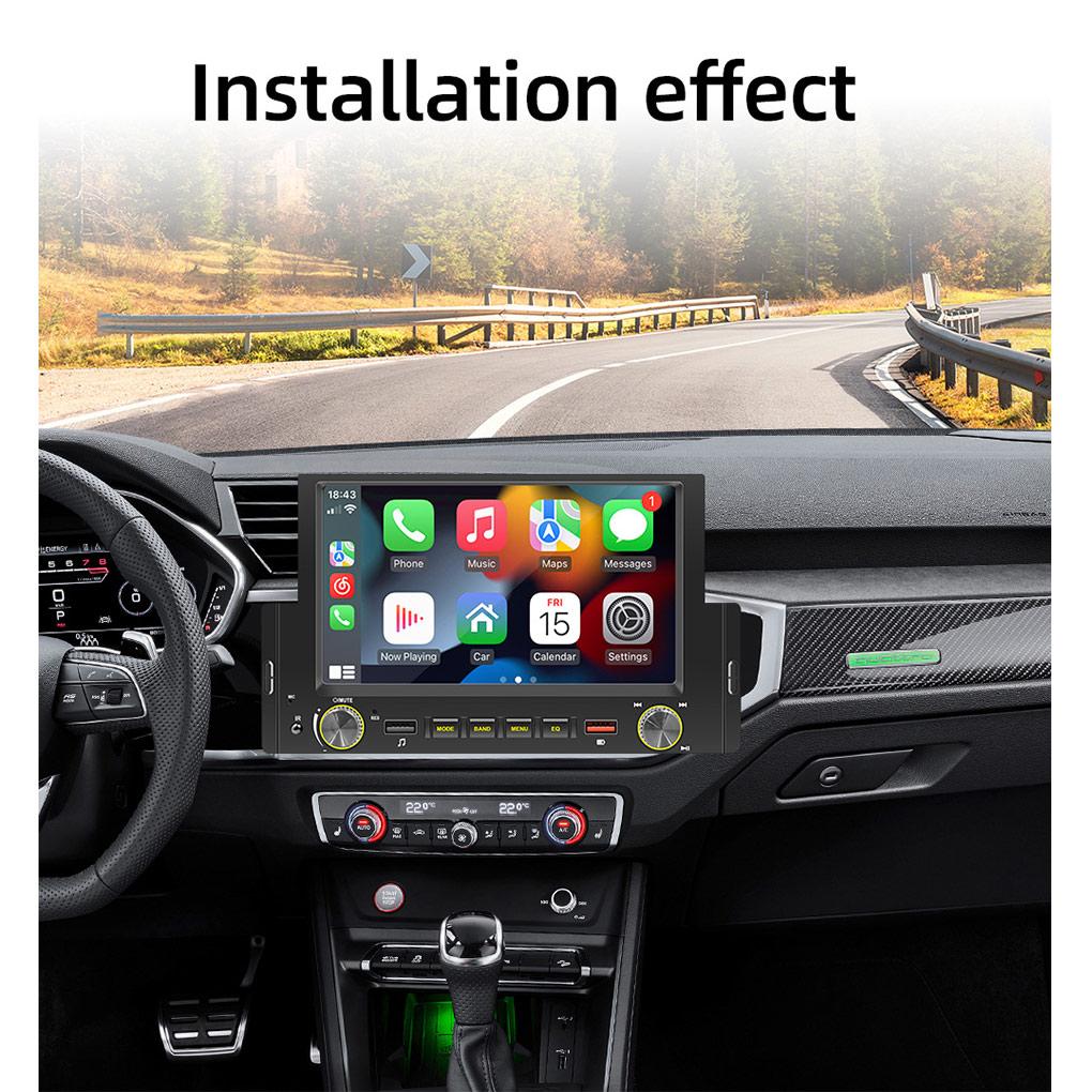 6.2 Inch 1 Din MP5 Player Vehicle Large Screen Music Players Radio Android Carplay Automotive Multimedia Device Universal