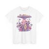 Floral UFO T-Shirt | Alien Graphic Tee | Cool Space Outfit for Sci-Fi Fans