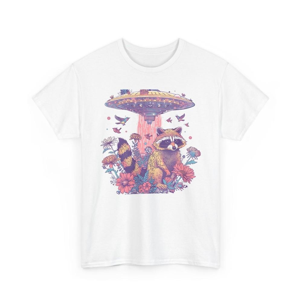 

Футболка с цветочным НЛО | Графическая футболка с инопланетянином | Крутой космический наряд для фанатов научной фантастики XL