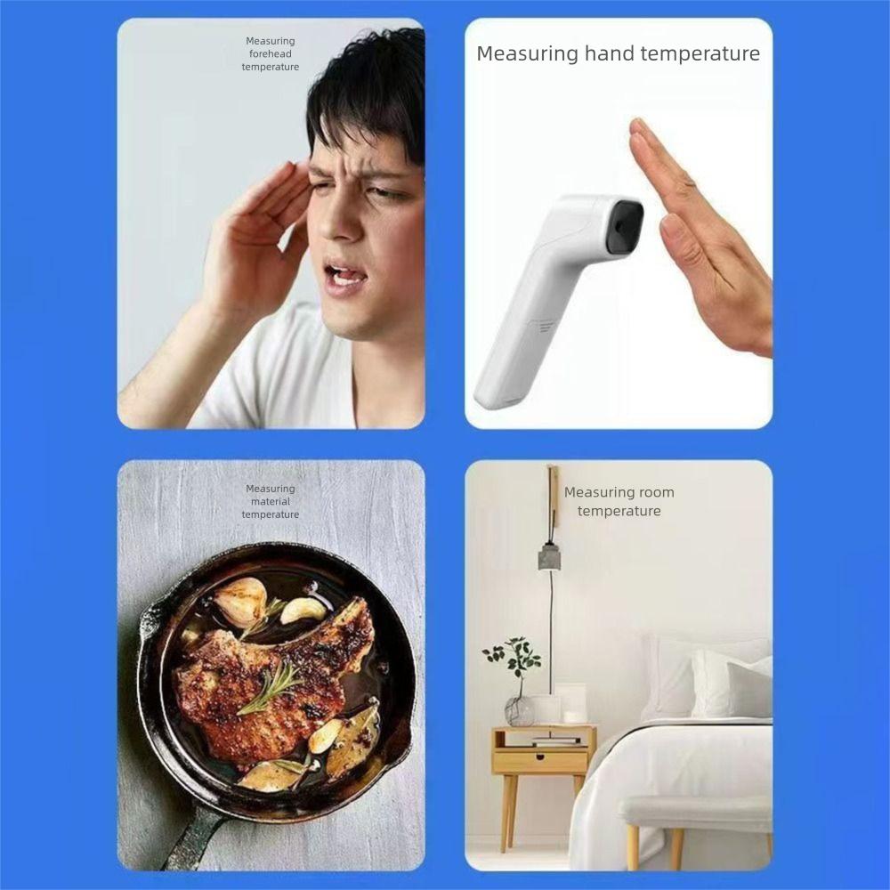 Precision Digital Infrared Thermometer Portable Handheld Pyrometer IR Thermometer  Forehead/Body