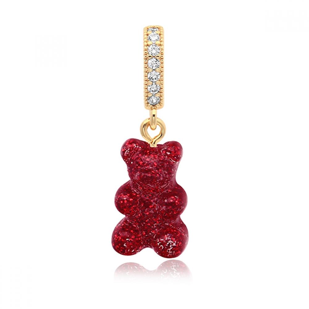 

Nostalgia Bear Red Velvet Pave Connector NOSTALGIA BEAR-RED VELVET-PAVE CONNECTOR