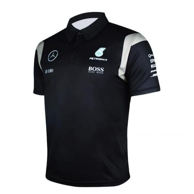 Mens Polo-Style Cycling Jersey Soft Breathable Quick-Dry Outdoor Sport Shirt Ride