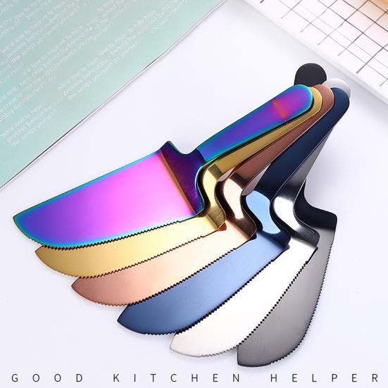 Pizza Shovel Long Lifespan Easy To Grab Stainless Steel Cake Pie Bread Slicer for Dining Room