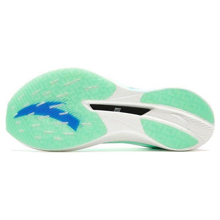 Anta C202 5 GT Full Carbon Plate Professional Marathon Racing Cushioning Anti-Slip Low-Top Running Shoes Men Sneakers Green Blue 112355560-2