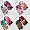 Weiche Hülle für Apple iPhone 17 Pro XS Max Air 6 7 8 Plus 5 + SE 2022 SE2 16E Hülle Handyhülle Mohnblume Blüte Mode