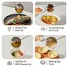 WORTHBUY 304 Stainless Steel Sauce Spoon Anti Scalding Long Handle Hot Oil Spoon Soup Ladle Multifunctional Kitchen Tableware