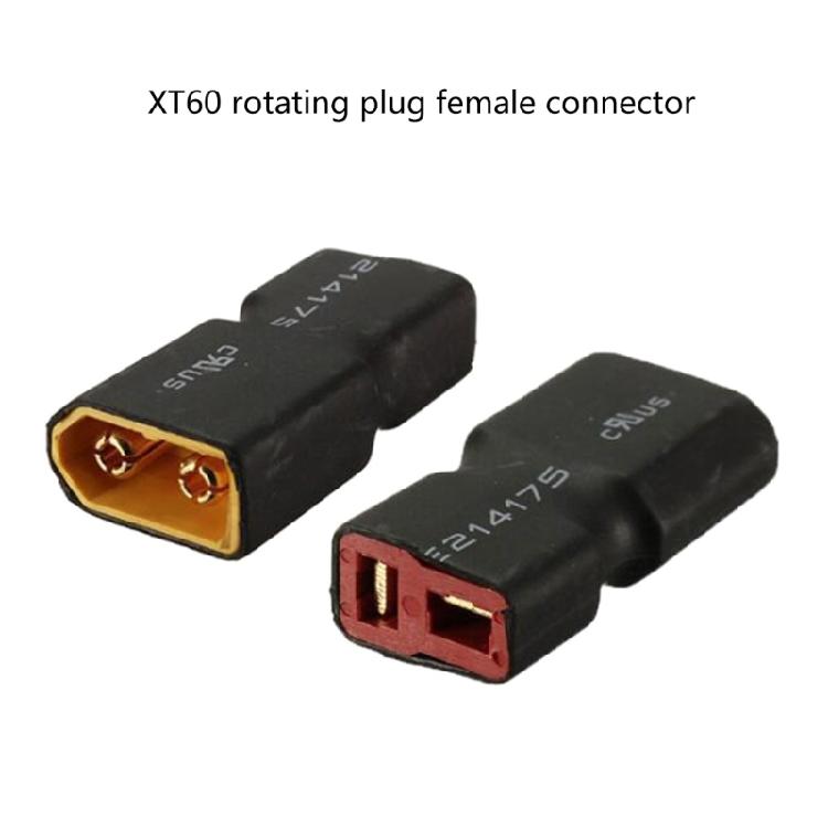 T Plug To XT60 Adapter For Remote Models Quick Connection High Current Durability Rubber Metal Construction