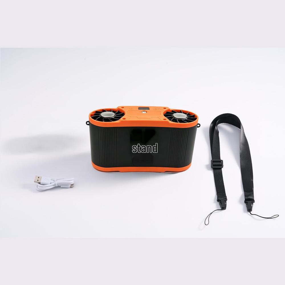 F32 Wearable Cooling Fan with Semiconductor Technology, 20,000 mAh Power.