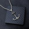 New European and American Navy Style Men's Retro Anchor Pendant Necklace for Boyfriend