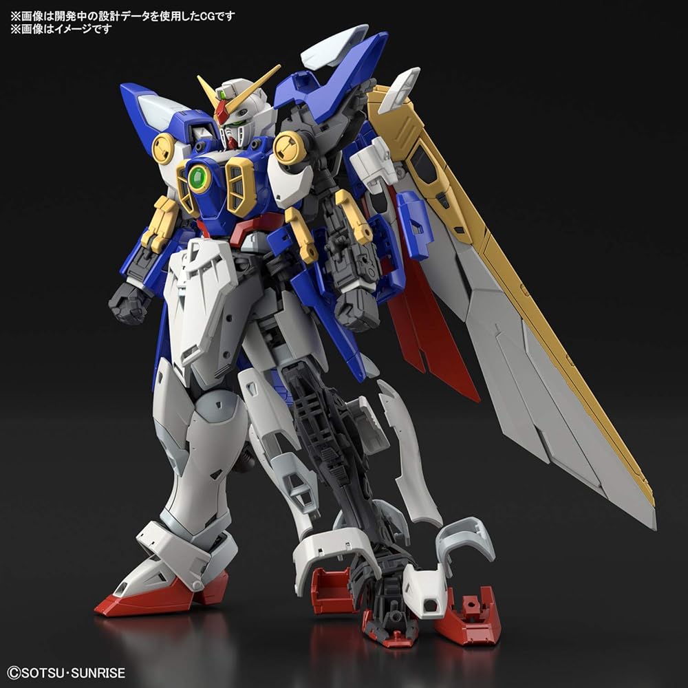 Bandai Spirits RG Gundam Wing 1/144 Scale Model Kit Pre-painted Assembly Required Plastic Model