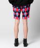 GREEDILOUS Chessboard Blue Knight Print Shorts