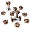 10 Sets M4 Thread Knife Handle Stainless Steel Lock Screws Folding Knives Shank Spindle Axis Rivets DIY Make Accessories Nails