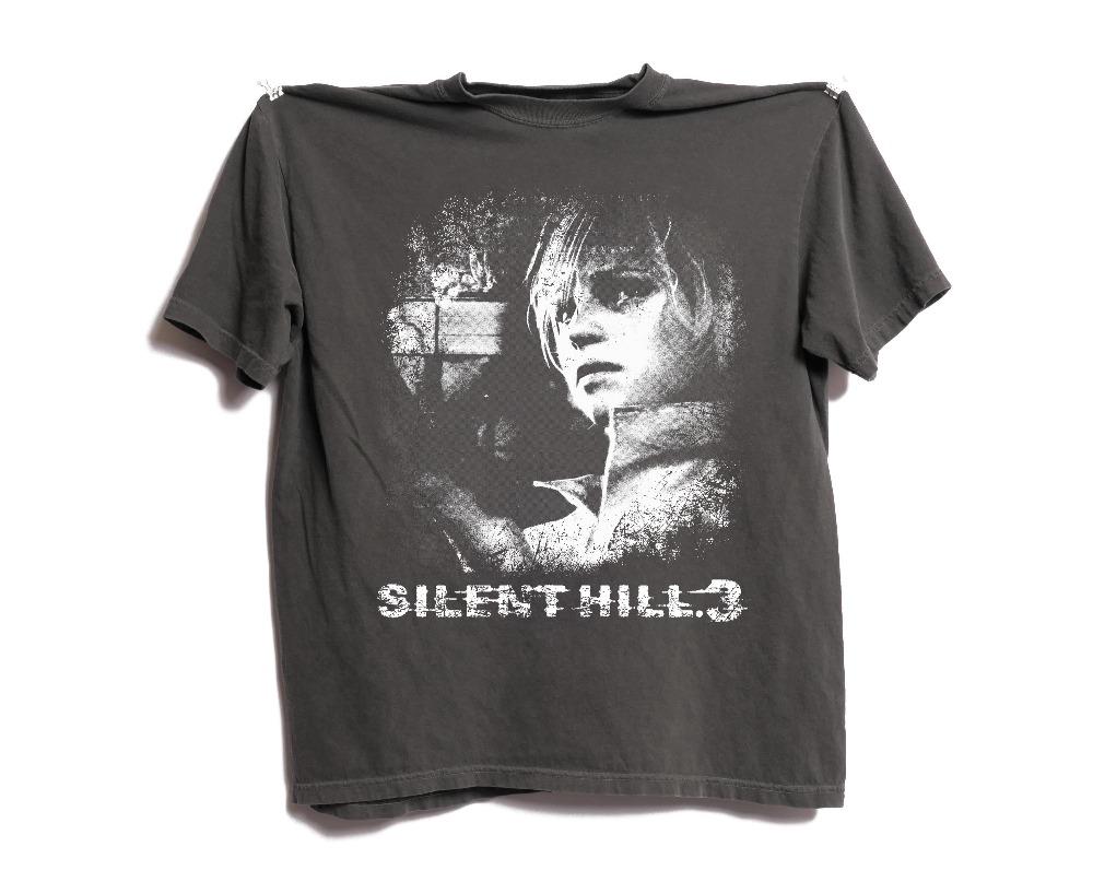 Graphic T-shirt Vintage Silent Hill 3, retro horror, unisex, summer, loose and breathable T-shirt for men and women.