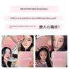 2025 New Peach Skin Color Blush, Natural Matte with Fine Shimmer, Delicate and Natural, Low Saturation, Pure Desire Style, Affordable for Students