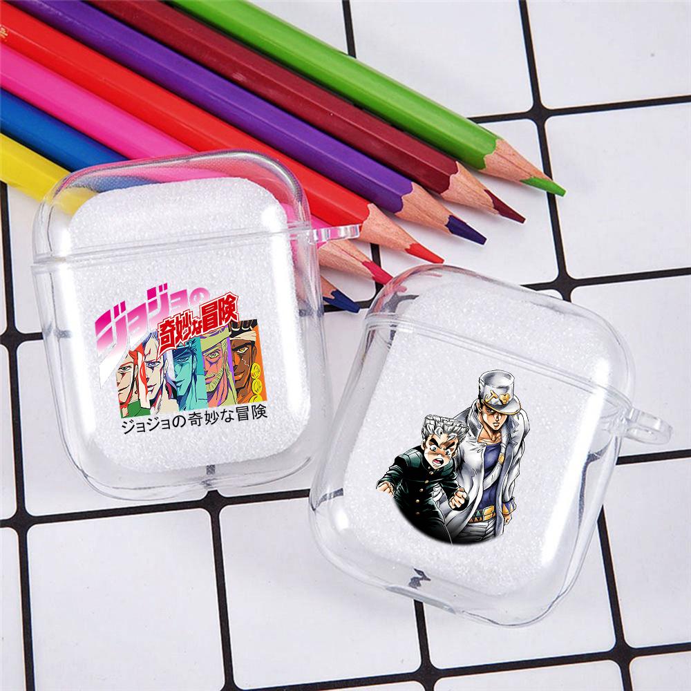 Anime Manga JoJos Bizarre Adventure Soft TPU Case for AirPods 3 2 1 Pro Cute Transparent Airpod Pro Airpod Cases Luxury