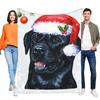 Christmas Dog Blanket Cozy Soft Printed Throw for Pet Lovers Holiday Decoration Gift for Friends & Family