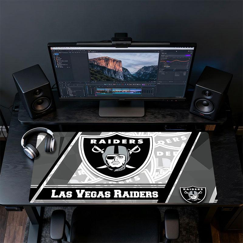 Raiders Mauspade, Große Gaming-Schreibtischmatte, Rutschfestes XXL-Mauspad für Laptop & Tablet, Mini-PC-Spielmatte mit genähten Kanten