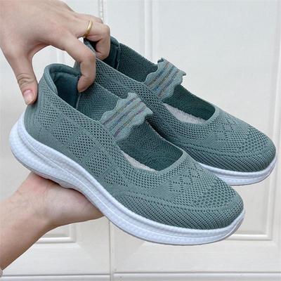 Frühling Neue Modische Atmungsaktive Flachmündige Laufschuhe für Mittelalte & Ältere Frauen