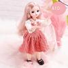 30CM Mini Movable 23Jointed Doll Girls Toy 3D Big Eyes BJD Princess Full Outfits  Dresses  Collection Childrens Doll Gift