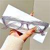 Fashionable Diamond-Studded Anti-Blue Light Presbyopia Glasses Retro Cat-Eye Senior Eyewear Oval Small-Frame HD Reading Glasses