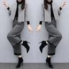 Two Piece Overpants Woolen Short Coat Wide Leg Pants Casual Fashionable Set Women Women's Autumn Winter