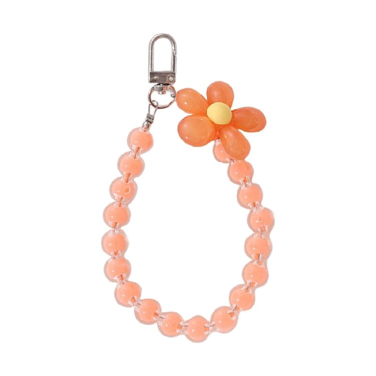 Artistic Flower Design Keychain Bag Charm Vibrant Colorful Key Holder Lightweight Keyring Practical Acrylic Bag Pendant