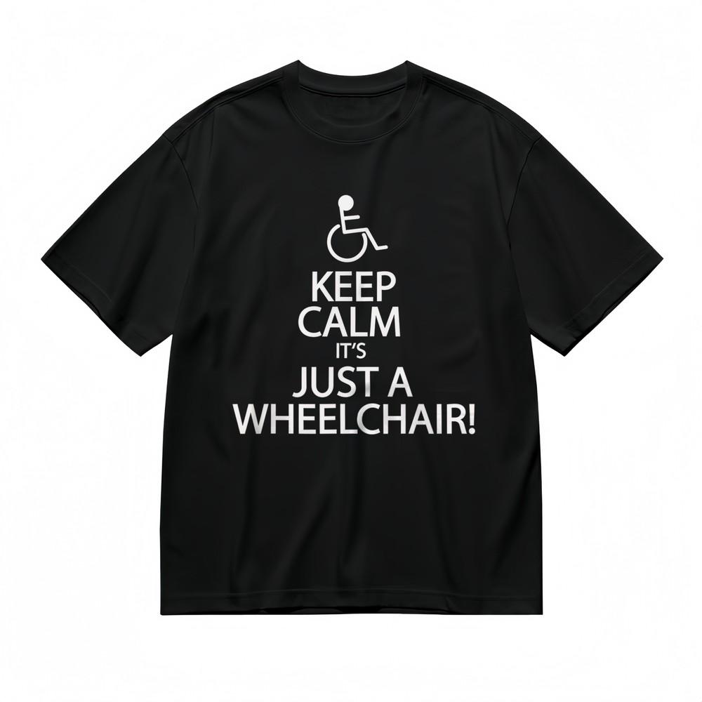 

Men s T-shirt With Wheelchair Pride Graphic Unisex Black 100% Cotton Tops USA 2XL