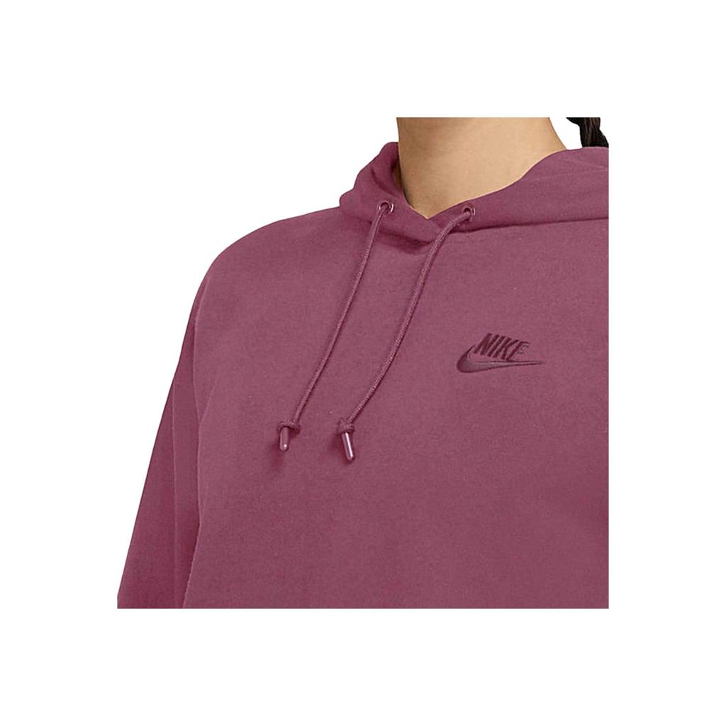 Nike Embroidered Logo Loose Casual Short Knit Hoodie Women hoodies Pink Purple CJ3741-528