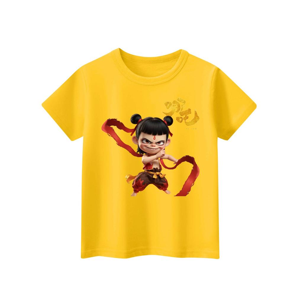 Lässiges, kurzärmliges, bedrucktes T-Shirt mit Rundhalsausschnitt für Kinder