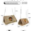 Hanging Straw Woven Bird Sleeping Nest for Budgies & Cockatiels - Summer Hideaway & Warm Bed