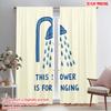 2pcs 2D Flat Printing Drapes Singing Polyester Without Electricity Seasonal Party & Holiday Decor Use for All Season