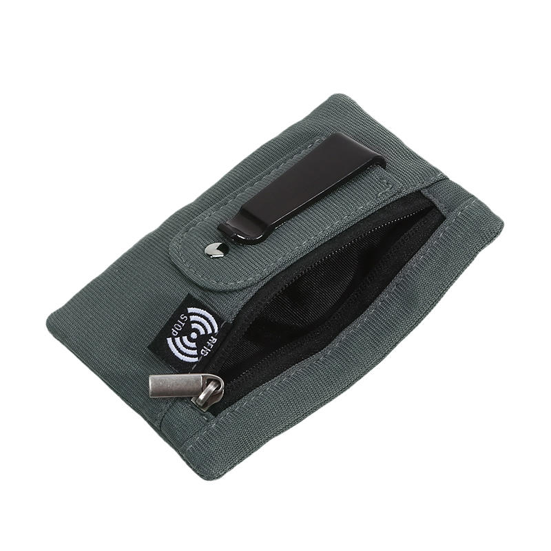 Compact Ultra Thin Hidden Clip Stash Money Belt Wallet Credit Card Holder Anti-Theft Travel Pouch for Women Men