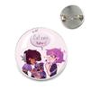 Anime The Owl House Brooches Luzura Amity Blight Lapel Pins Round Creative Cartoon Badge for Backpack Jewelry Accessories Gifts