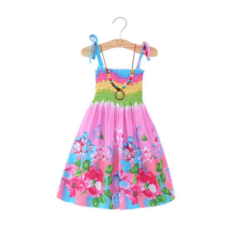 Girls Summer Bohemian Suspenders Beach Skirt Beach Skirt