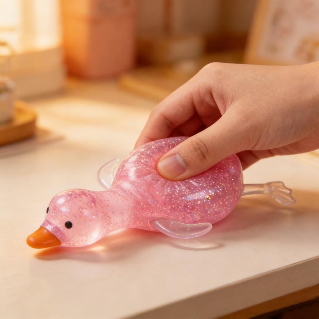 Squishy Antistress Duck Fidgets Toys Cute Goose Animals Vent Toys For Kids Adults Decompression Stretch Toys Friends Best Gift