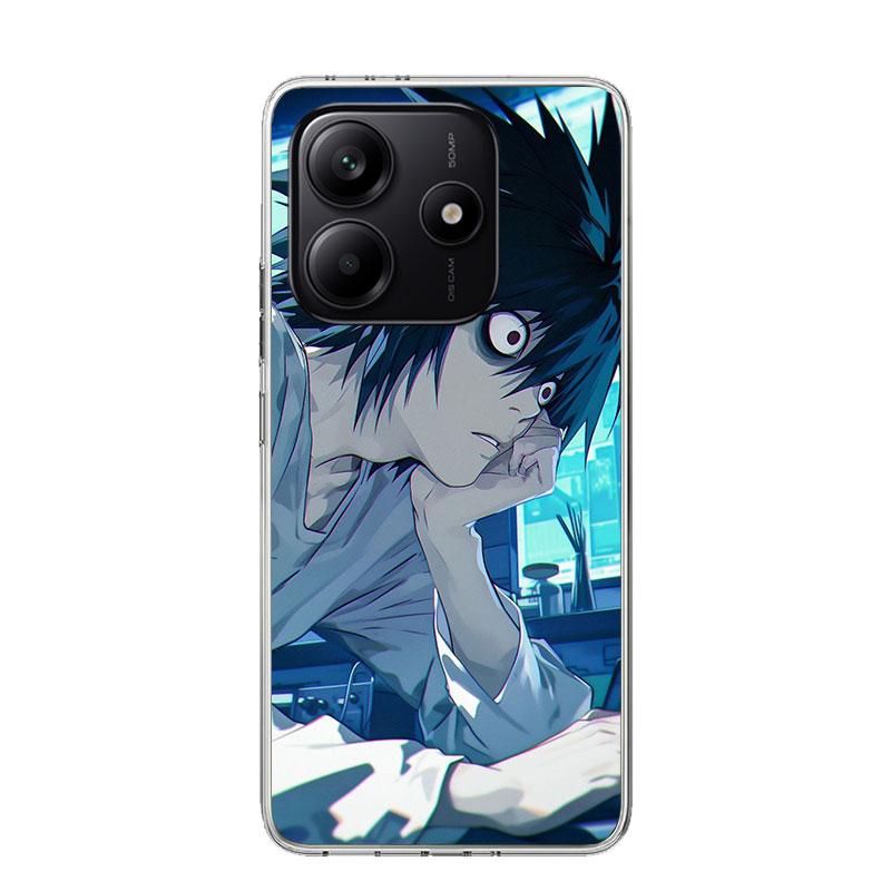 N-Note D-Death L Lawliet Phone Case For Xiaomi Redmi Note 13 14 15 Pro Plus 12S 12 14S 11S 11E 10 10S 11 11T 5G 4G Cover Coque R