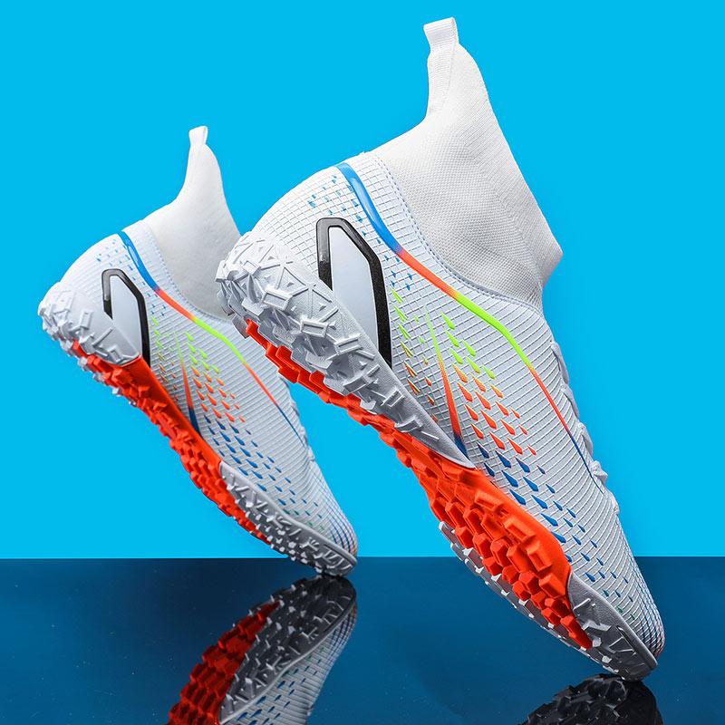 Professionelle Herren Fußballschuhe Hoher Knöchel Fußballschuhe Lange Stollen Outdoor Fußball Trainingsschuhe Kinder Herren Damen Fußballschuhe