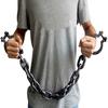 Plastic Prisoner Handcuffs - Realistic Wrist Shackles with Chains for Halloween Costumes Cosplay Props Gags & Practical Jokes