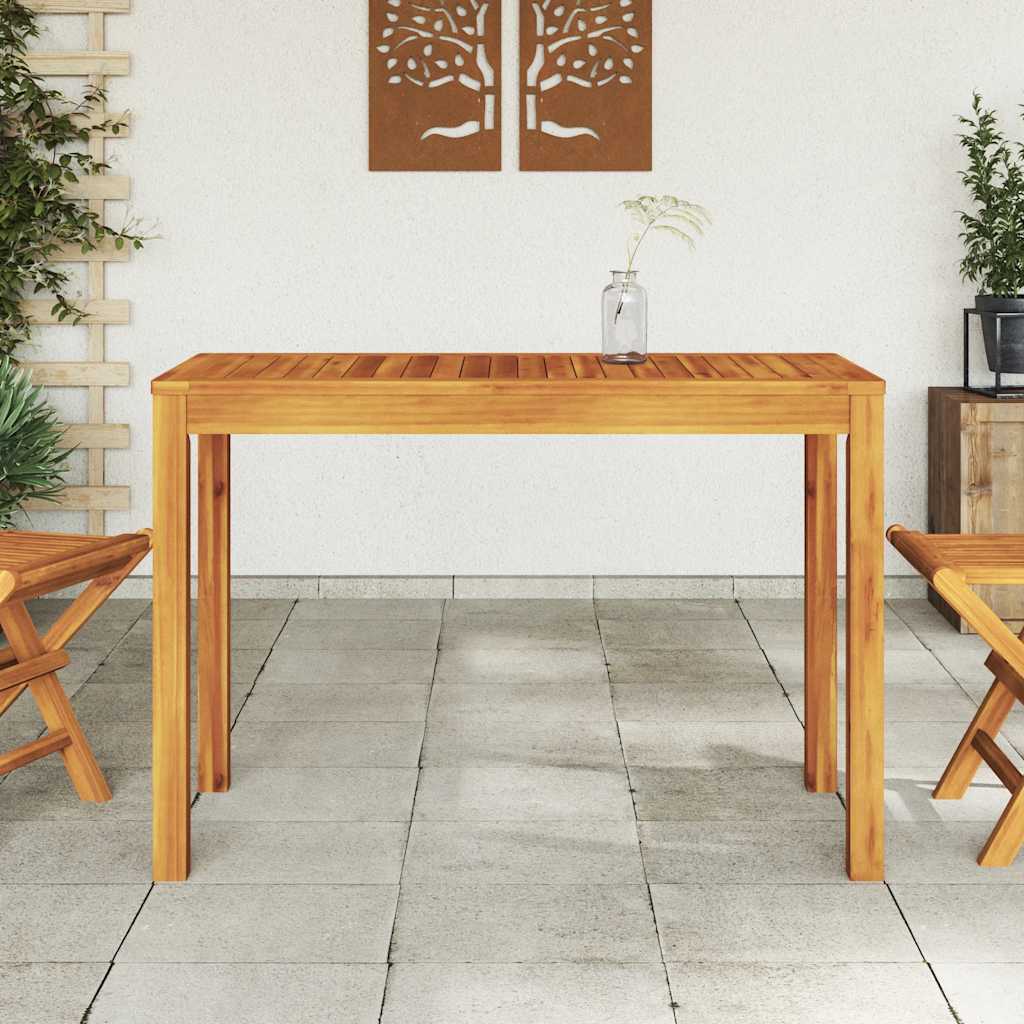 Garden Dining Table 110x55x75 Cm Solid Acacia Wood
