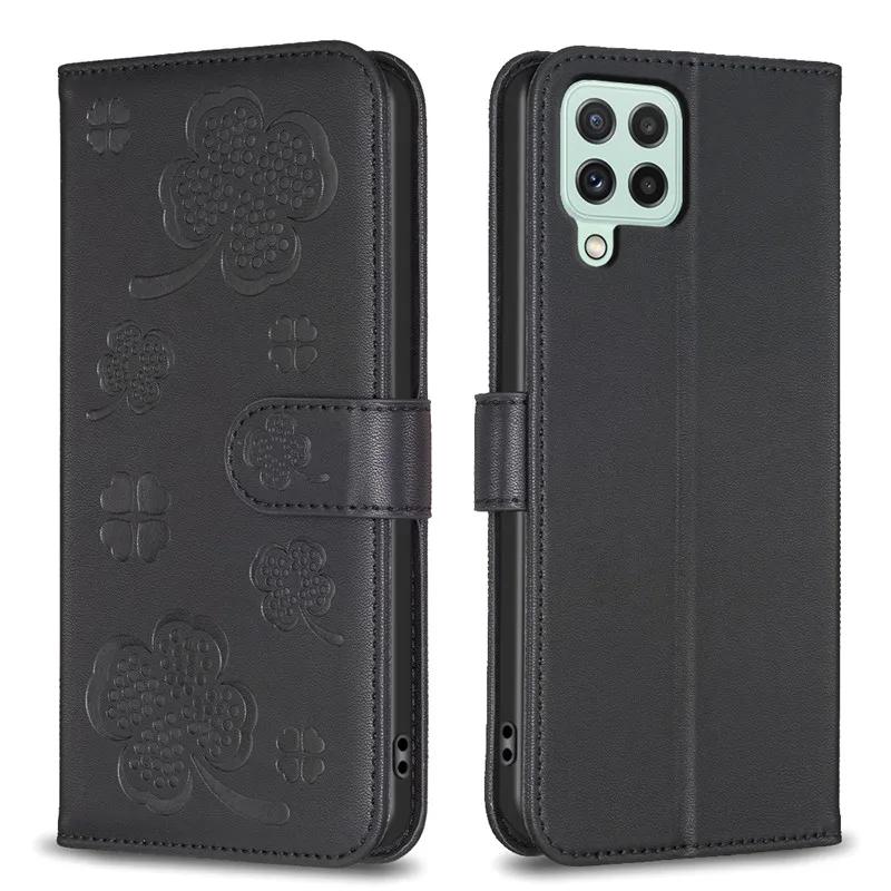 Portfel Etui z Klapką na Telefon Samsung Galaxy A12 Classic Skórzane Etui na Samsung A12 SM-A125F A42 5G A02S Slot na Kartę Tylna Klapka