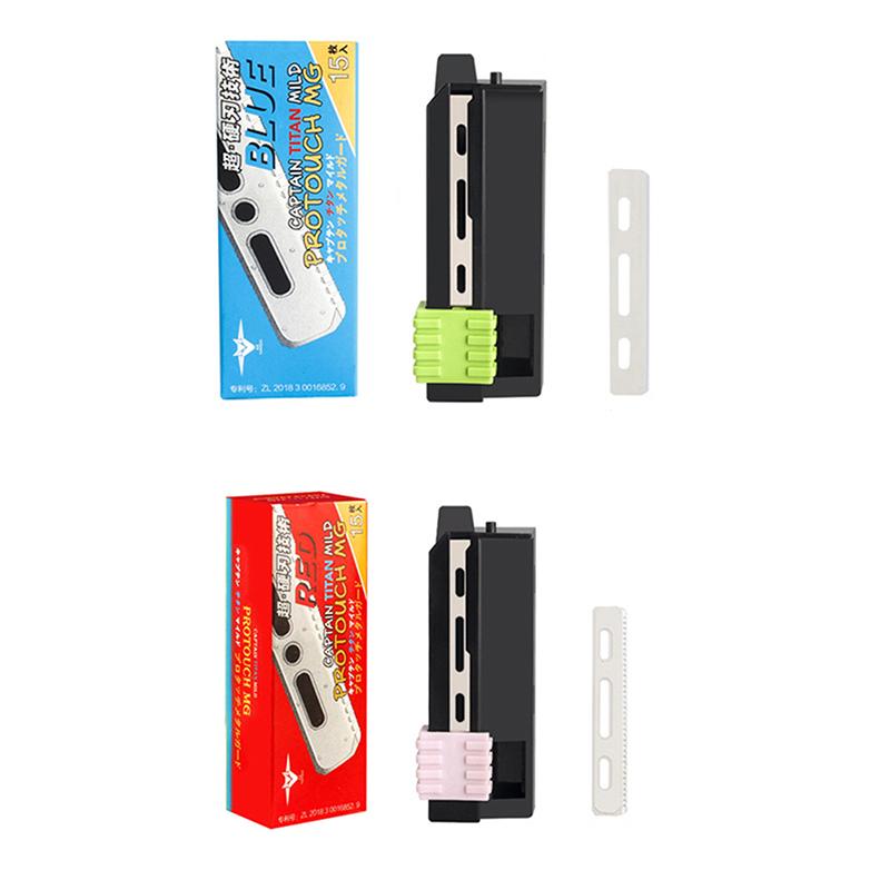 15 pezzi rasoio da uomo Feather Blades acciaio inossidabile sostituzione rasoio coltelli lama