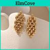 Geometric Simple New Hollow Exaggerated Metal Earrings Womens Creative Unique Design Drop Earrings Punk Jewelry