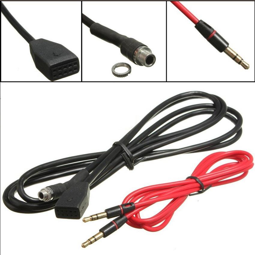 3.5mm AUX Input Mode Cable Female Dash Mountable Socket for BMW E46 320 98-06 Aux-in Audio Adapter Cable Accessories for Phone