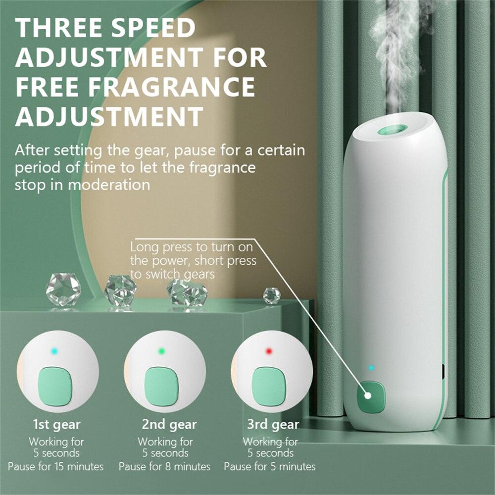 Inteligentní aroma difuzér Časovaný parfémový stroj Mini osvěžovač vzduchu Difuzér esenciálních olejů Nástěnný zvlhčovač Domov Toaleta