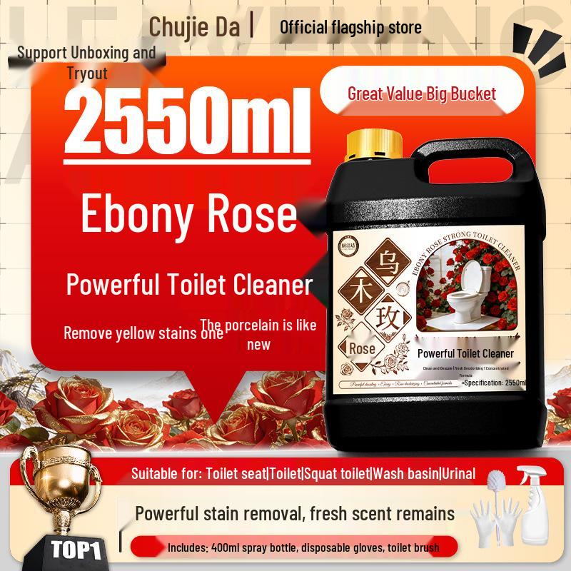 Powerful Toilet Bowl Cleaner: Descaler, Deodorizer & Stain Remover with Fresh, Long-Lasting Scent